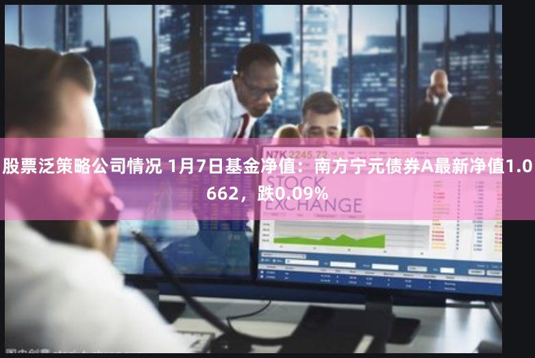 股票泛策略公司情况 1月7日基金净值：南方宁元债券A最新净值